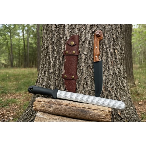 Profesyonel Koçbaşlı Kurban Bıçağı+Masat 