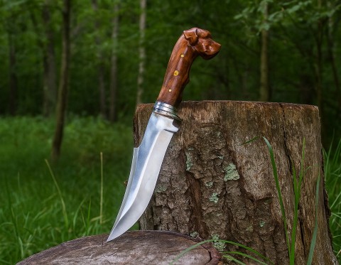 Av köpeği Saplı Avcı Bıçağı 
