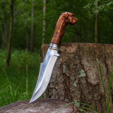 Av köpeği Saplı Avcı Bıçağı 