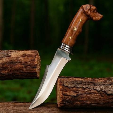 Av köpeği Saplı Avcı Bıçağı 