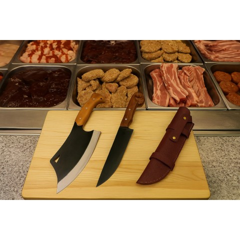 Profesyonel Koçbaşlı Kurban Bıçağı+Satır