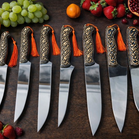 7Lİ  KÜTÜKLÜKLÜ MUTFAK BIÇAĞI 